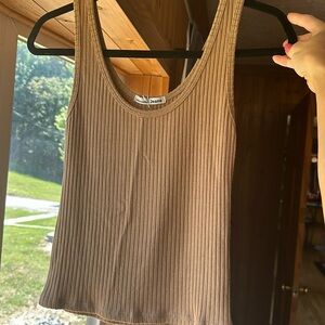 Reformation tan tank top